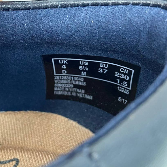 Clarks Collection Leather Slip On Shoes Comfort Cushion Monk Strap Navy Size 6.5 - Picture 10 of 10